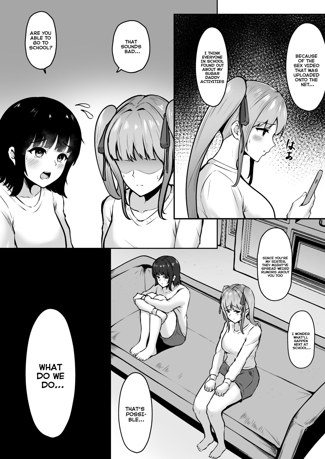 Hentai Manga Comic-My Boyfriend Is Cuckold By My Sister Who Is A Landmine ~Ria Mitsuru's Older Sister And Her Younger Sister Who Works With Papa~-Read-3